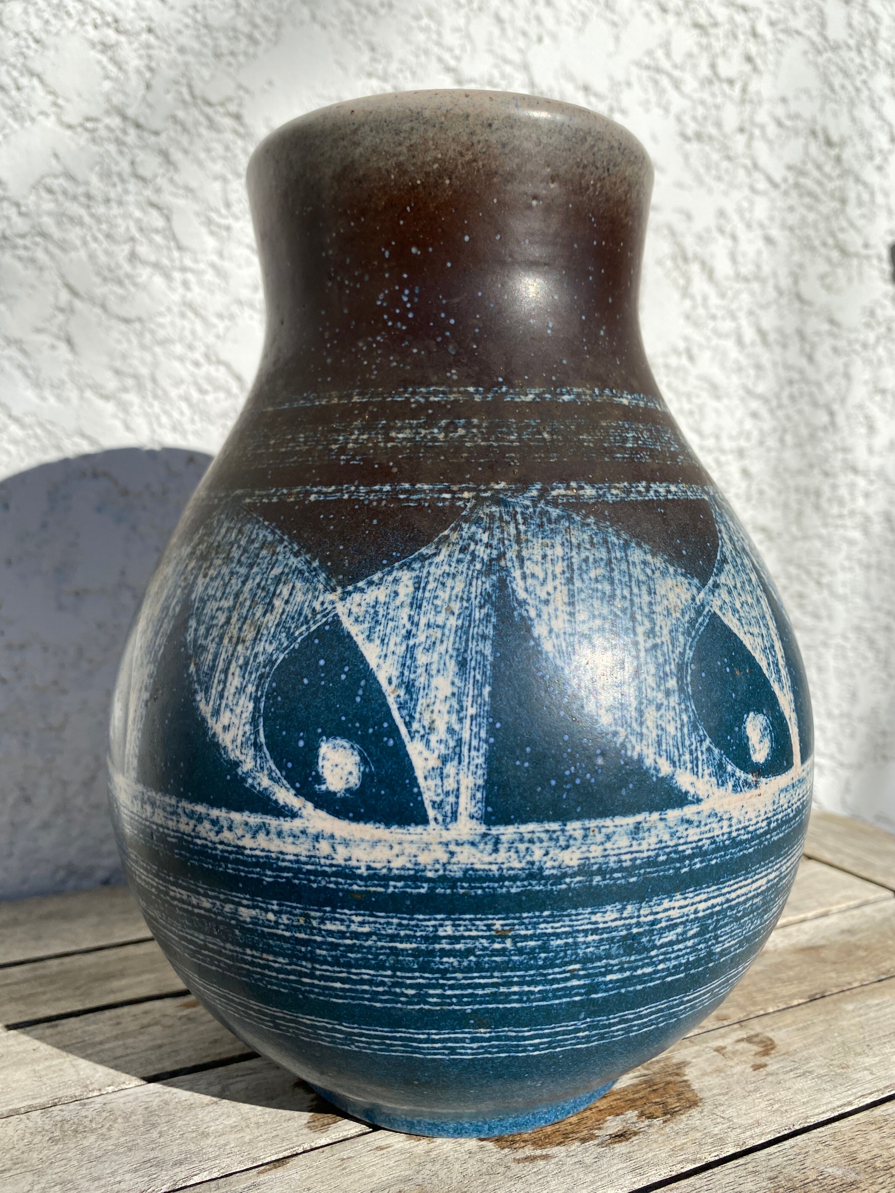 Ceramic vase 50s 70s Catalonia