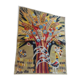 Tapestry with vintage canvas, Pierre Rey