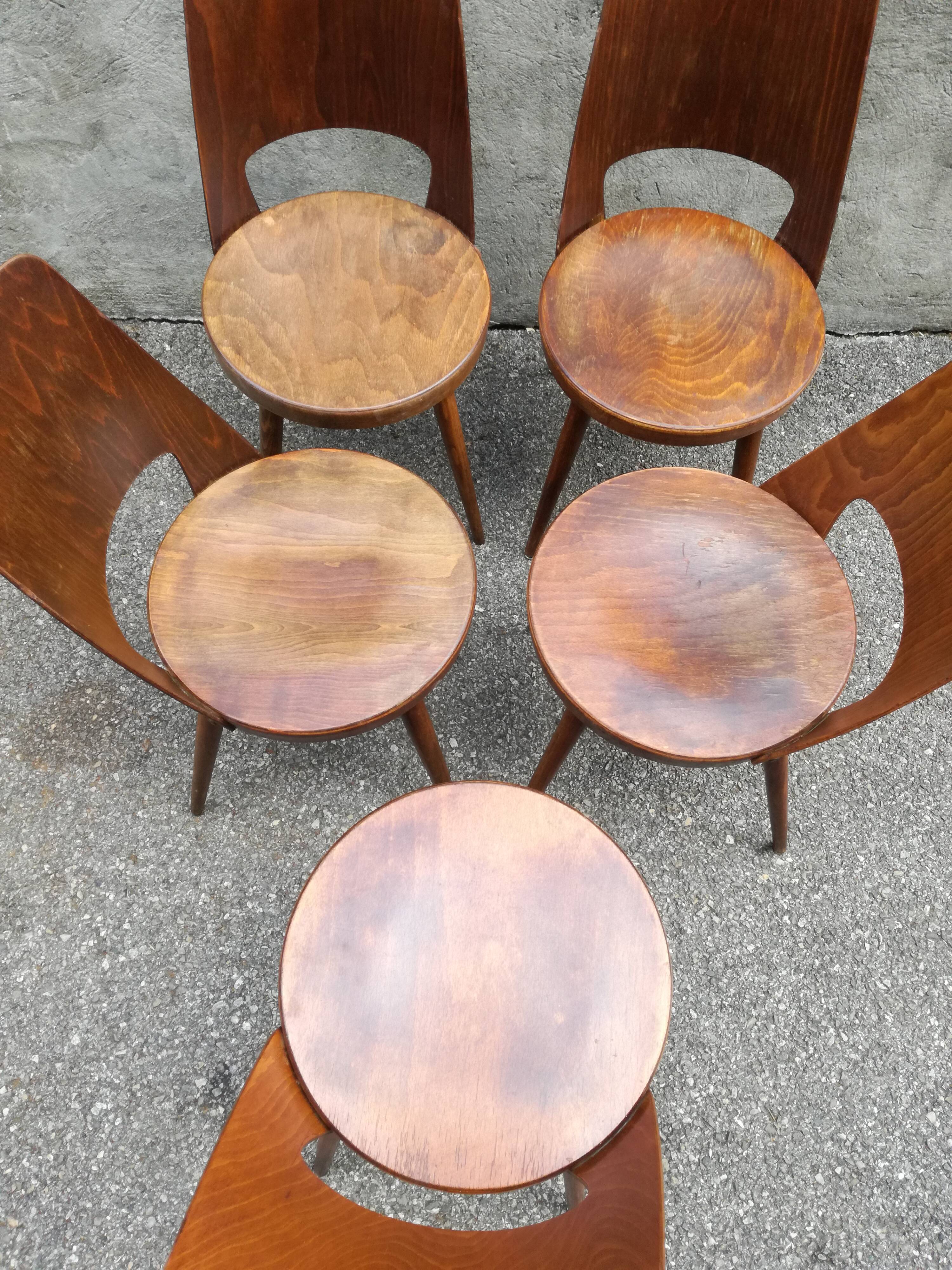 3 bistro chairs Baumann Mondor