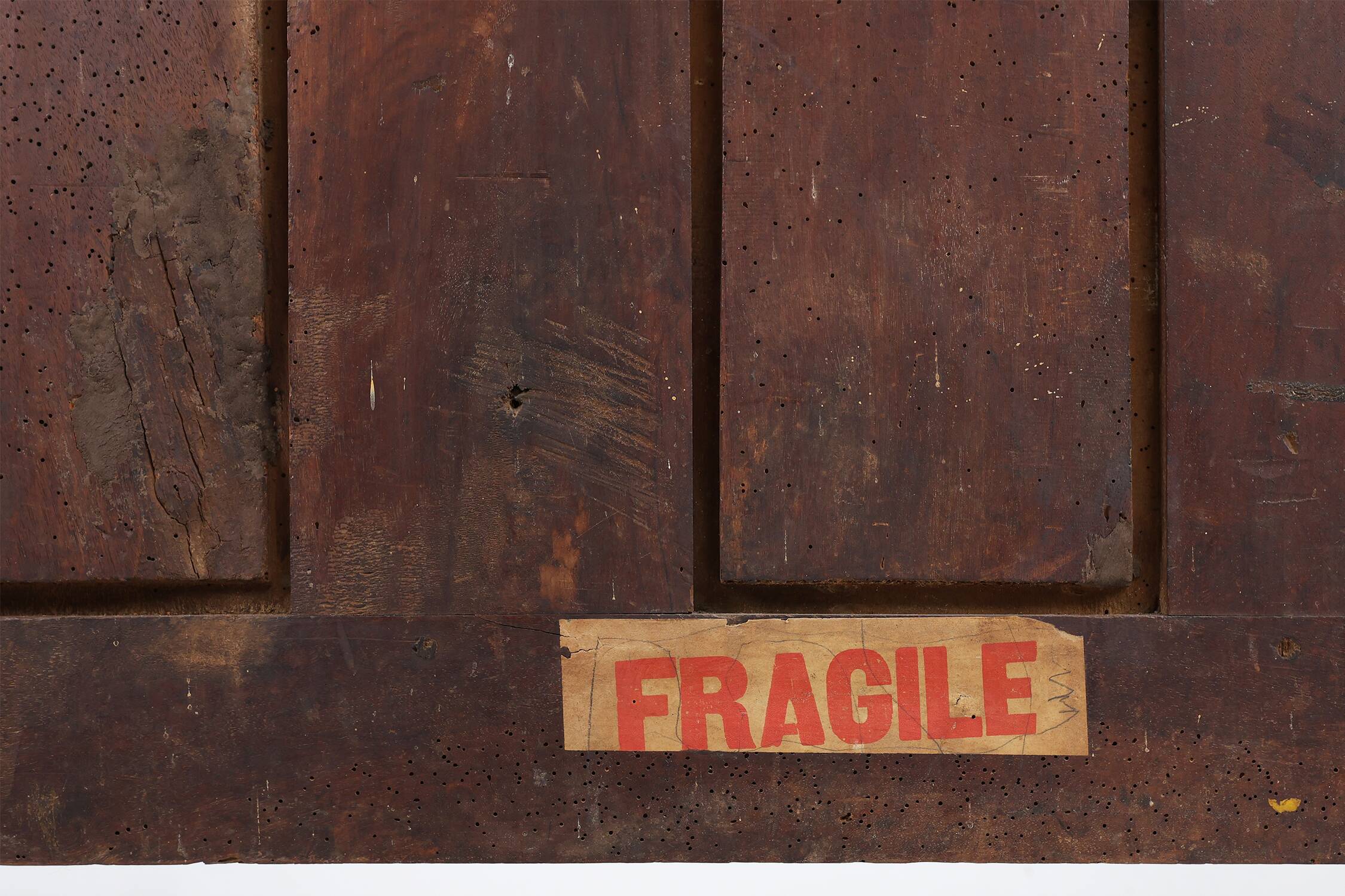 Antique 16th century Spanish carved cabinet in oak.