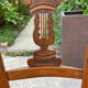 Pair of straw seated chairs