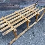 Luge traineau ancien alsace décoration noel primus 1950