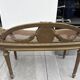 Superb salon bench (basket model) in Louis XVI style.