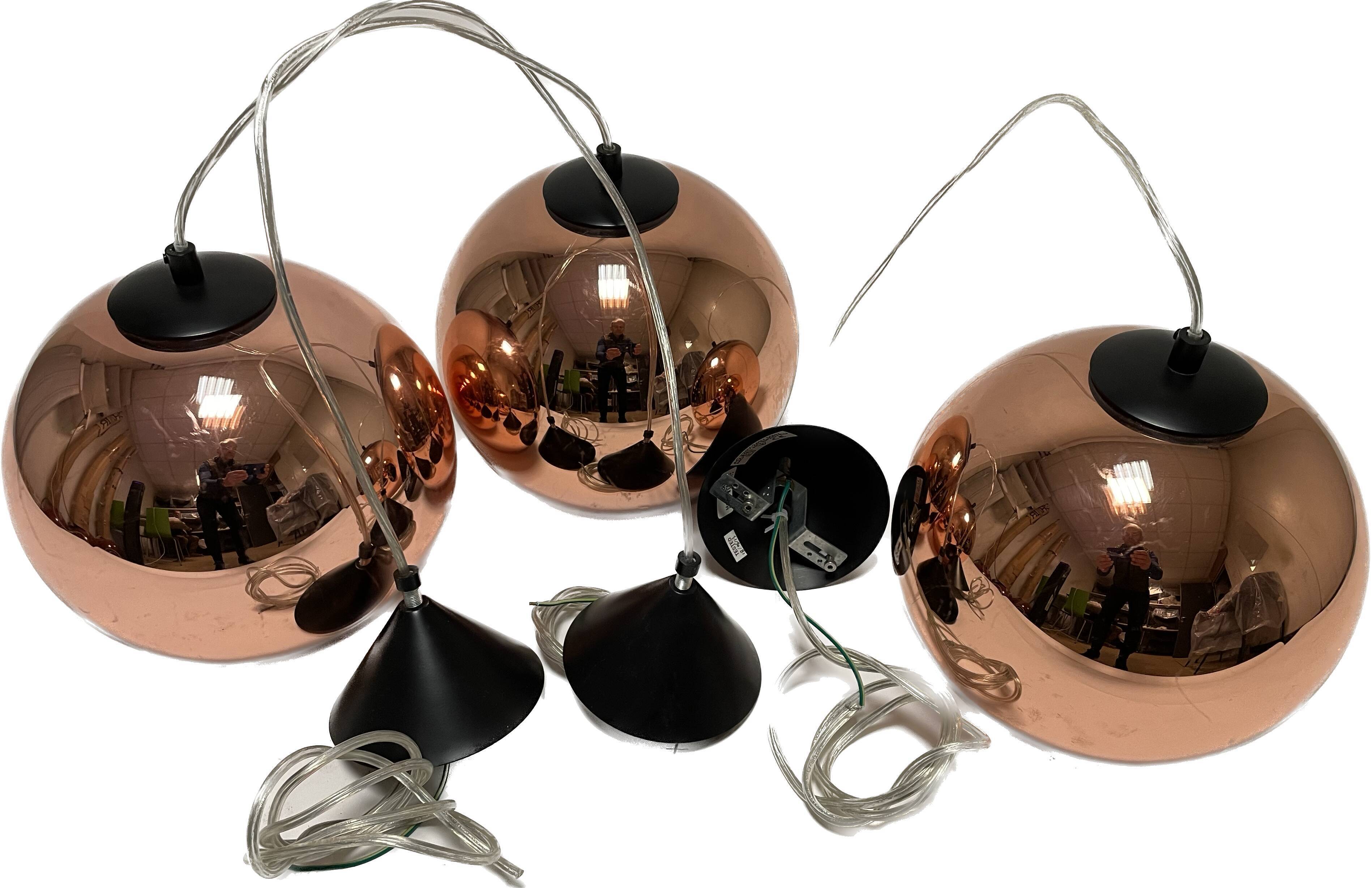 Suspensions Copper round 25 cm