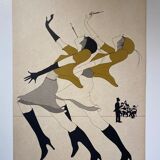Illustration, les élégantes, numérotée, monogrammée XX siècle