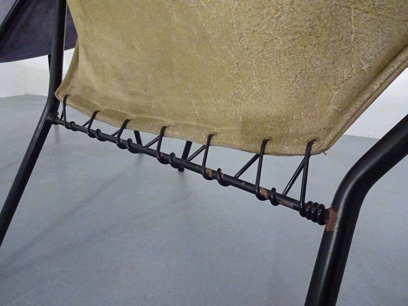 Danish Sueded Balloon Chairs by Hans Olsen for Lea Furniture, 1950s, Set of 4