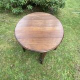 17th century style oval folding oak table