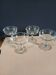 4 antique champagne glasses