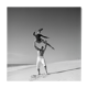 Photo print black and white pinup woman barium paper 300g format 40cmx40cm
