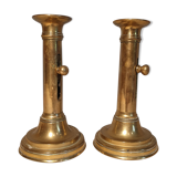Two pusher candlesticks