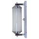 Large Bauhaus Wall Sconce in Chrome and Opaline Glass, 1930s – Czechoslovakia, Marked