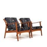 Pair of Danish Mid Century Easychairs by Nils Kofoed