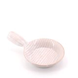 White striped bowl by Robert Picault, Vallauris