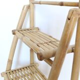 Bamboo shelf, staircase, vintage, plant door, rattan