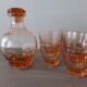 Art Deco carafe and its 4 glasses