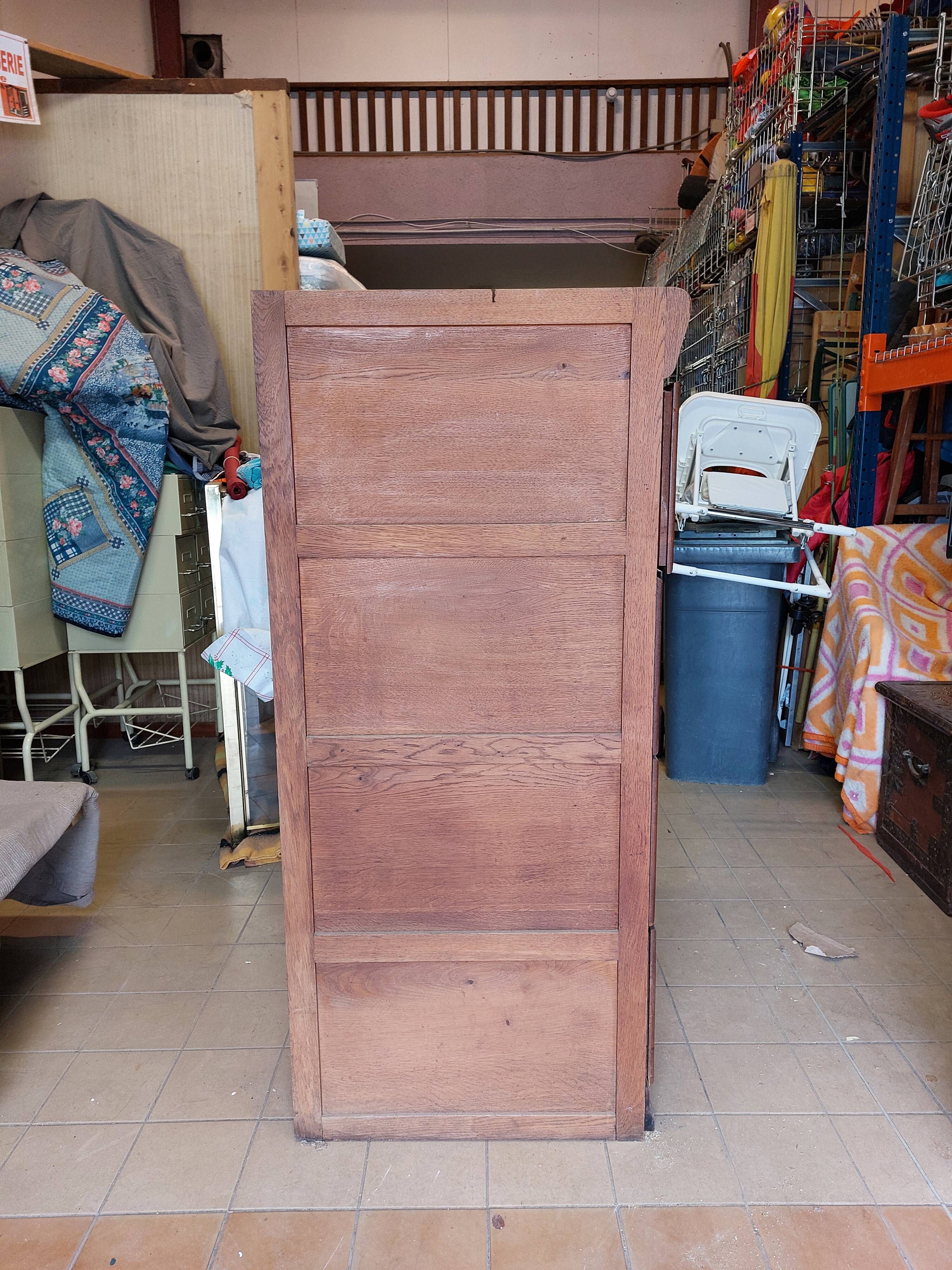 Antique trade furniture - oak filing cabinet - 1930s/40s