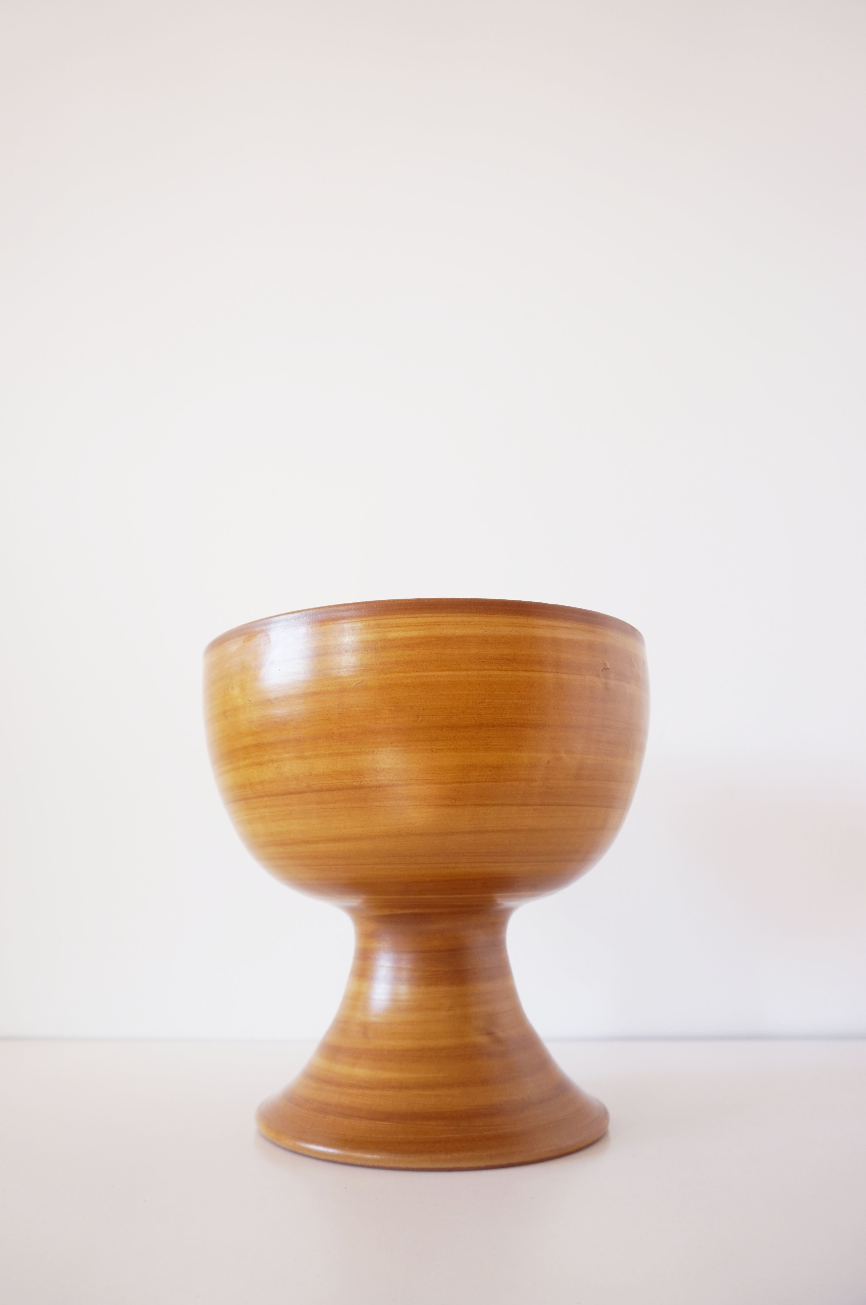 Ceramic cup imitation wood 1970