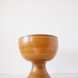 Ceramic cup imitation wood 1970