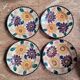 Set 4 flat plates Balkan Van Gogh