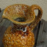 Honey colored fat lava pitcher