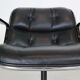 Chaise de bureau pivotante en cuir de Charles Pollock pour Knoll, années 1980