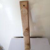 Vintage raw wood wall coat rack