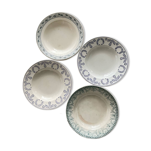 Mix match assiettes creuses anciennes