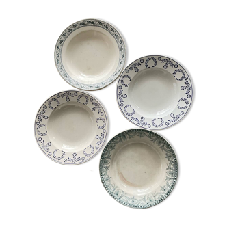 Mix and match old deep plates.