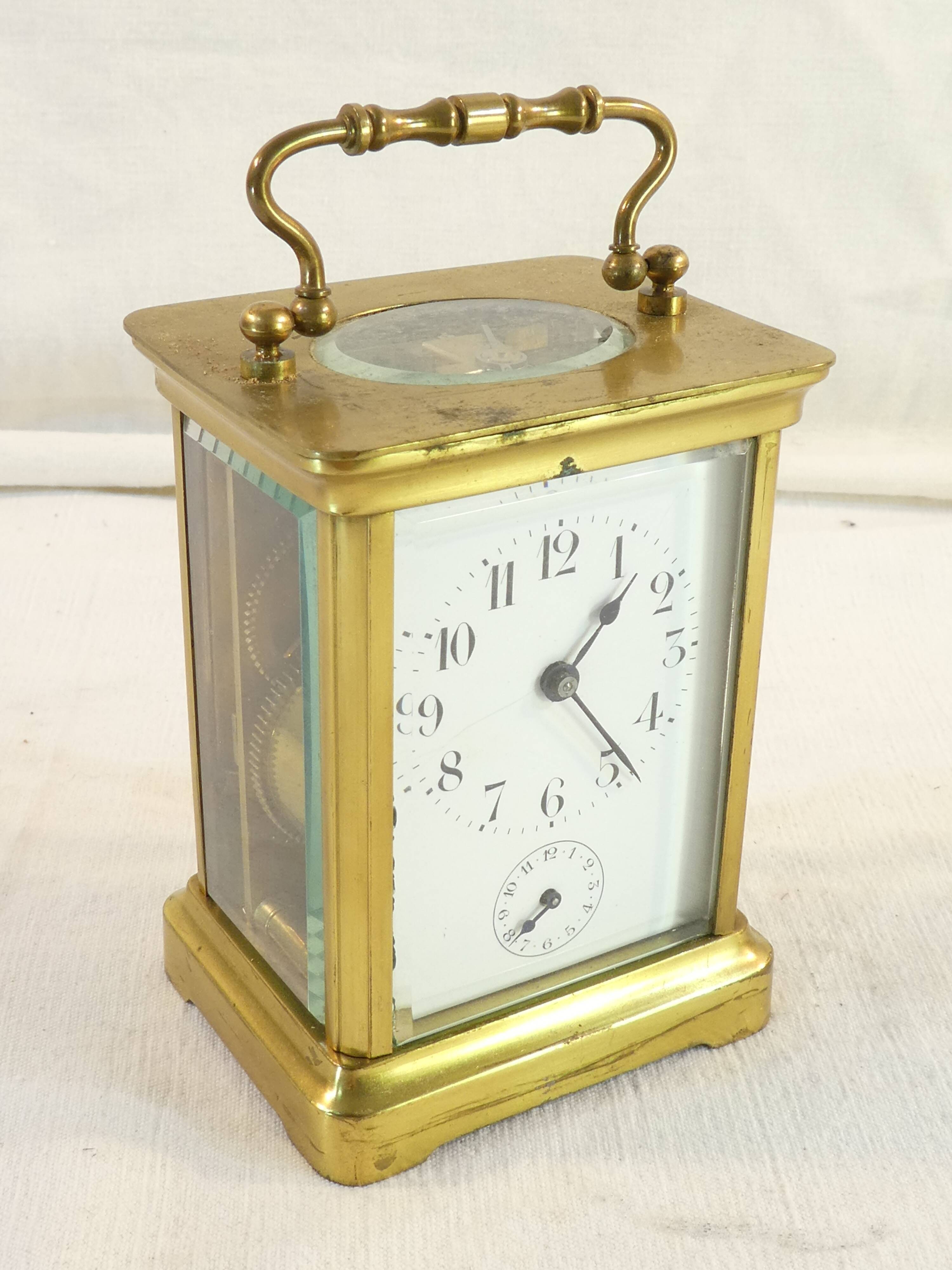 Officer's clock with functioning bell