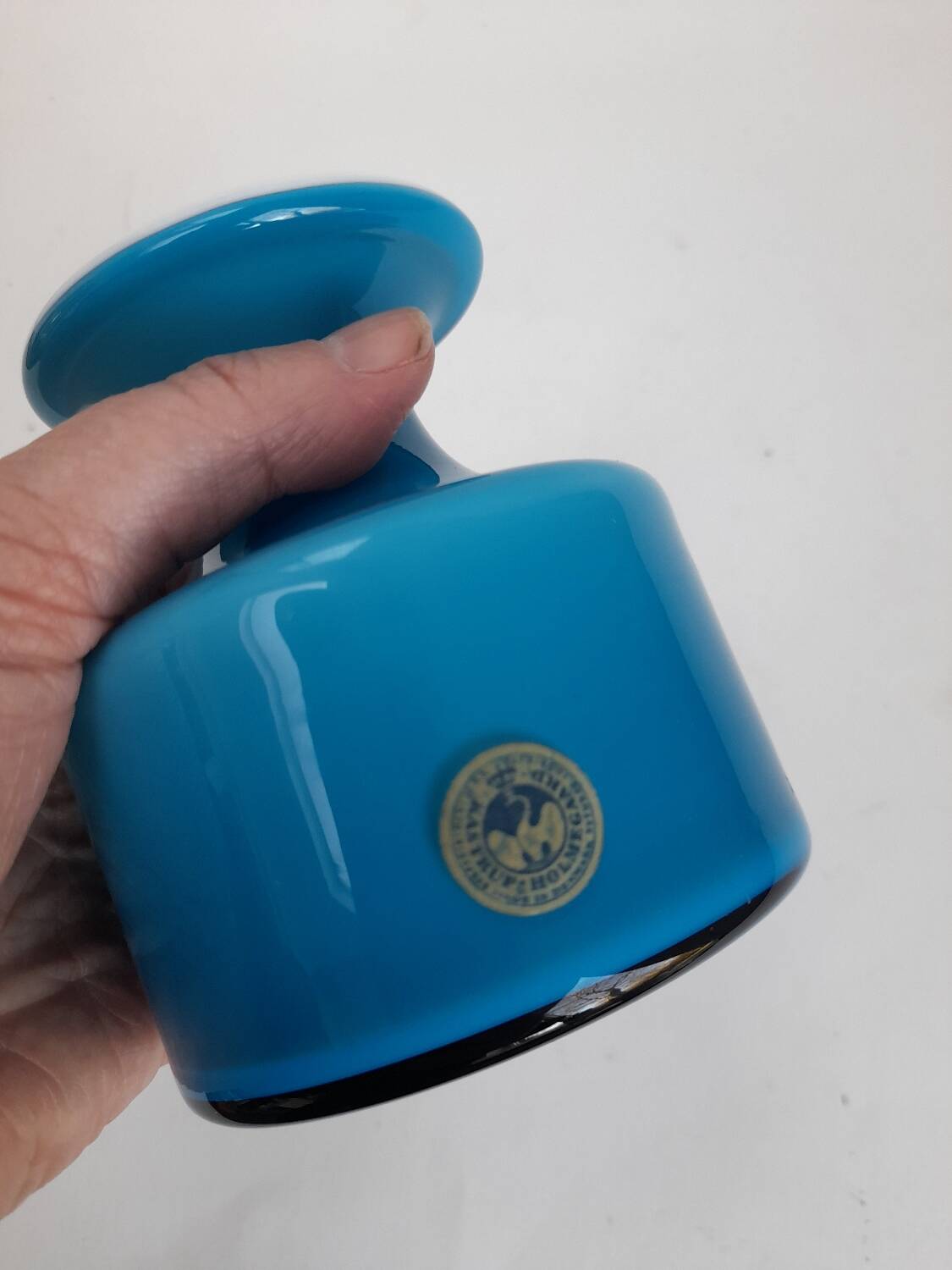 Small opaline vase from the Carnaby series by Per Lutken for Holmegaard.