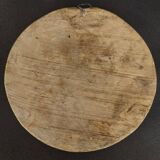 Tondo medallion in patinated plaster, woman and putti, late 19th century