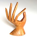 Wooden fig hand, 70s