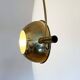 German Postmodern Vintage Brass Arc Floor Lamp with Clamp Rod attributed to Florian Schulz, 1970s