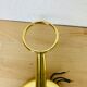 Pair of brass wall lamps Hollywood Regency Je Fassung