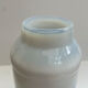 Blown opaline glass vase with coloured inclusions