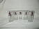 Lot of 5 Duval pastis glasses, advertising bistro.