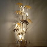 Vintage floral floor lamp Hans Kogl
