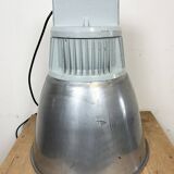 Vintage Silver Industrial Factory Pendant Lamp from Elektrosviti, 1960s
