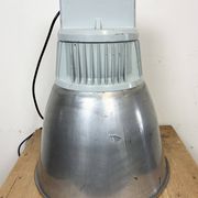 Vintage Silver Industrial Factory Pendant Lamp from Elektrosviti, 1960s
