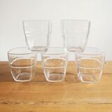 Service of 5 stackable glasses