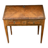 Scriban St Louis XVI sloping desk in marquetry, 19th century