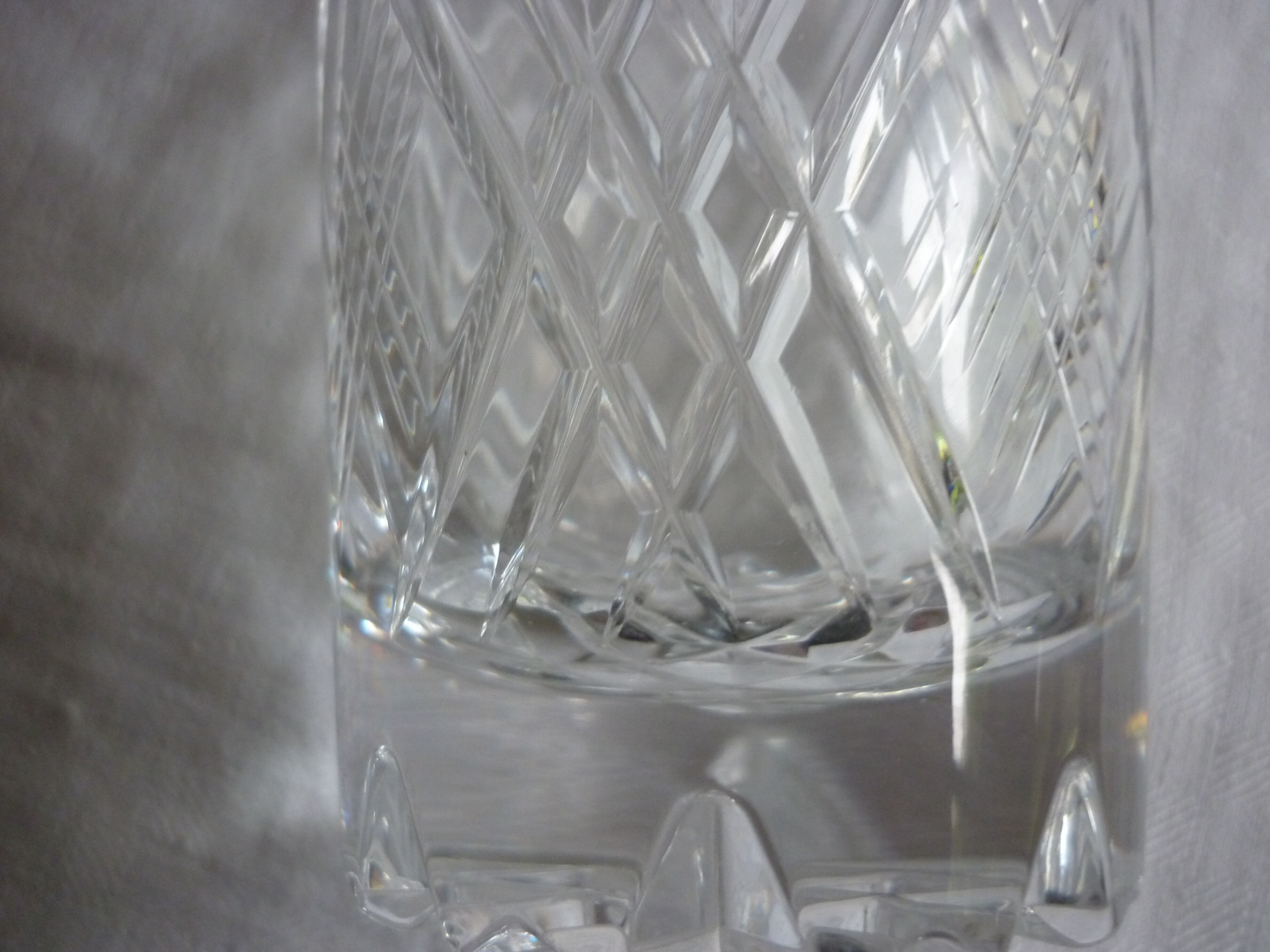 5  orangeade crystal glasses