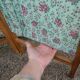 old vintage fabric screen