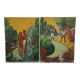 1950s diptych in the post-nabis style