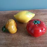 Salt shaker pepper slushie tomato onion lemon