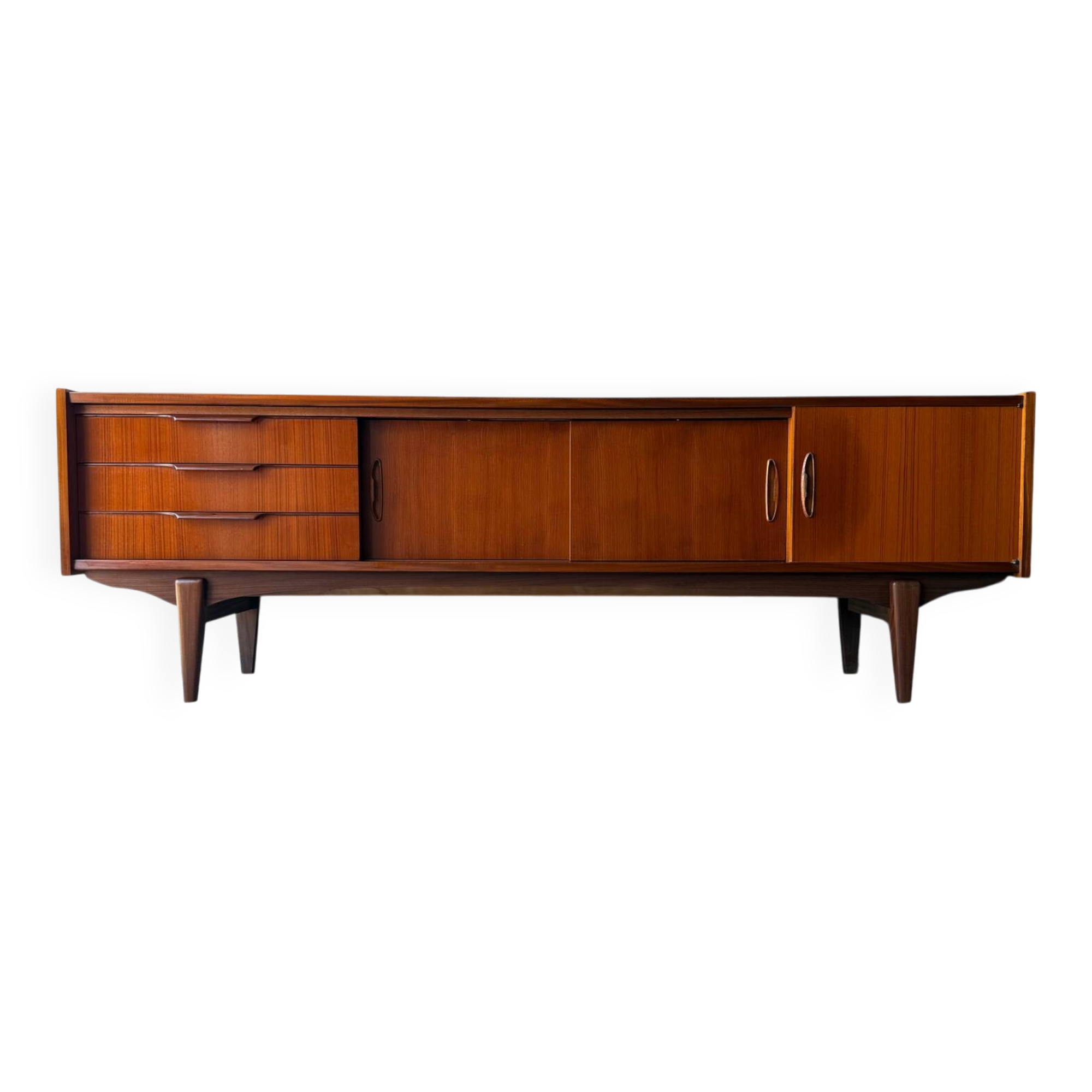 Vintage Scandinavian teak sideboard, 1960.