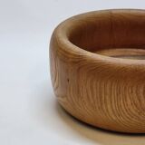 Vintage Scandinavian Turned Wood Empty Pocket Bowl