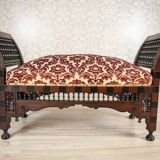 19th-Century Bench in Exotic Wood, 1890s
