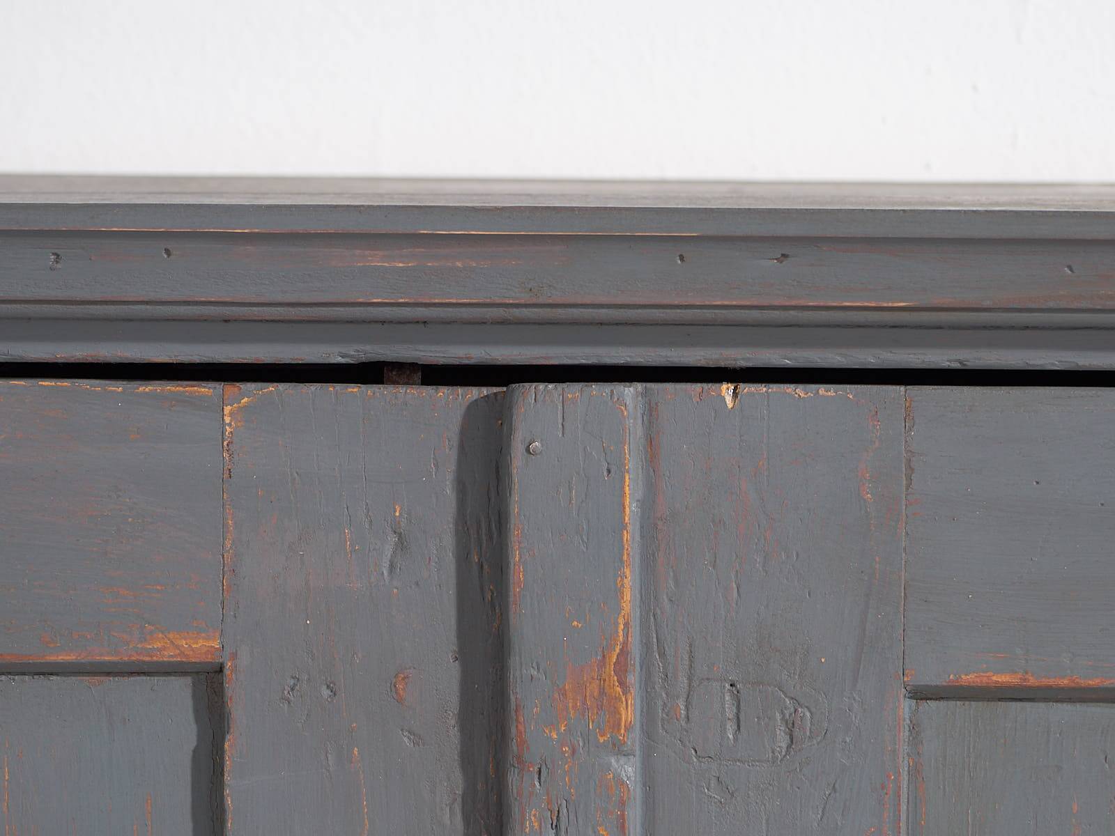 Small antique silver-grey cupboard (circa 1900) #29