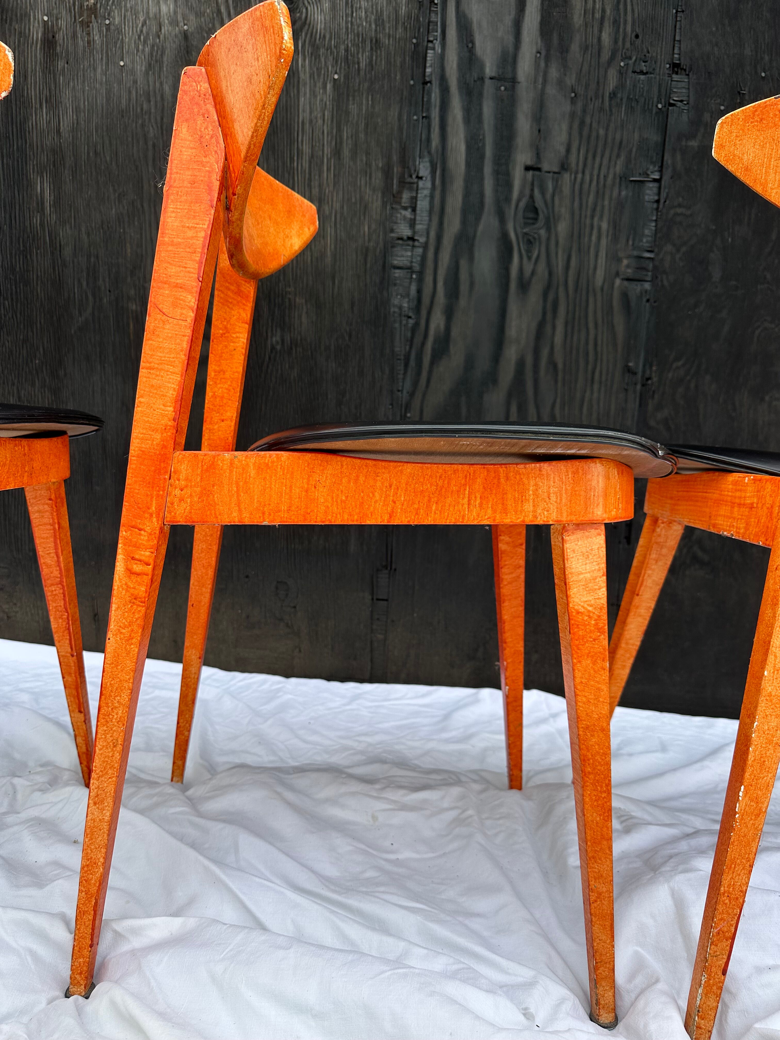 4 baumann chairs model fontania